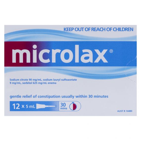 Microlax Enema 5mL 12 Pack