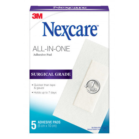 NEXCARE ALL IN ONE 6X10CM PAD 5PK