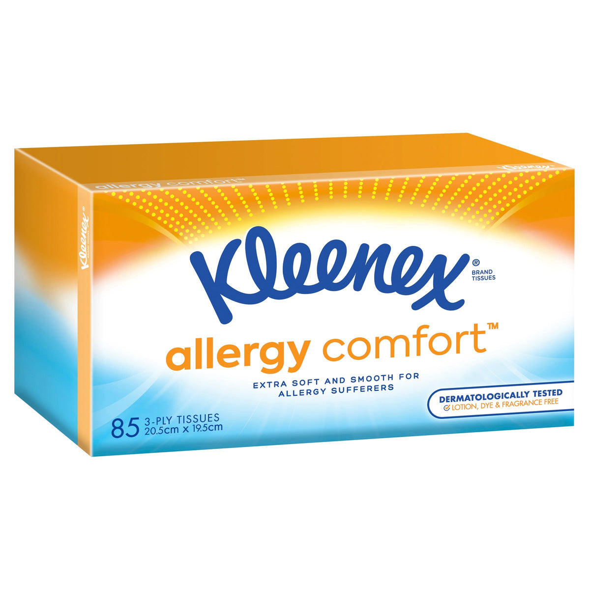 Kleenex Facial Tissues Allergy Comfort 85 Pack