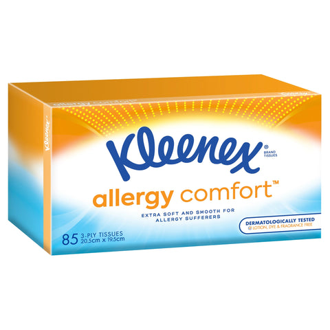 Kleenex Facial Tissues Allergy Comfort 85 Pack