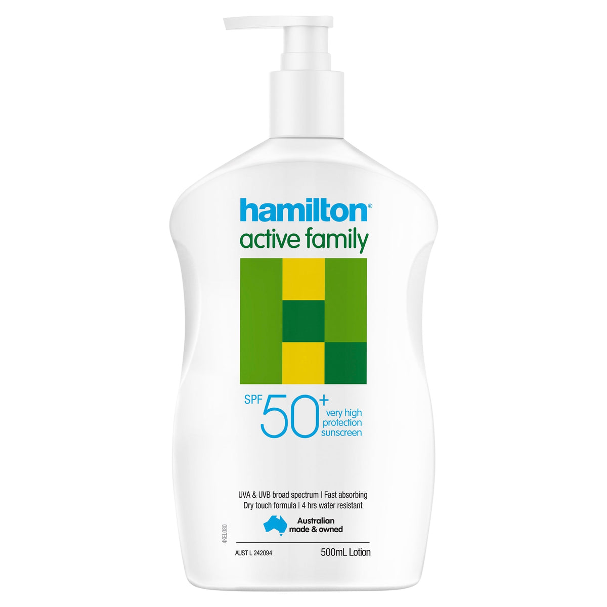 Hamilton Sun SPF 50+ Active Family Lotion 500ml