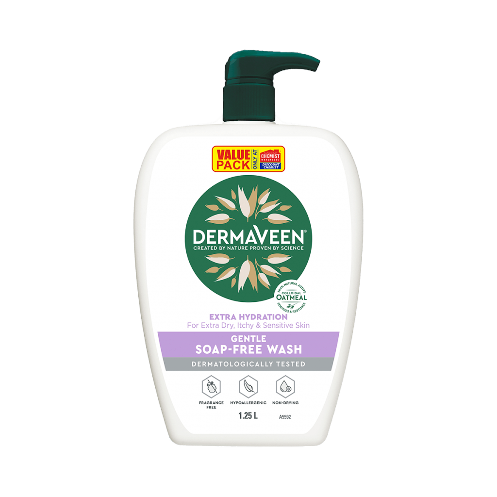 DermaVeen Extra Hydration Gentle Soap Free Wash 1.25 Litre