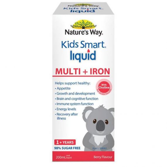 Nature's Way Kidssmart Liquid Multi + Iron 200mL