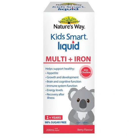 Nature's Way Kidssmart Liquid Multi + Iron 200mL