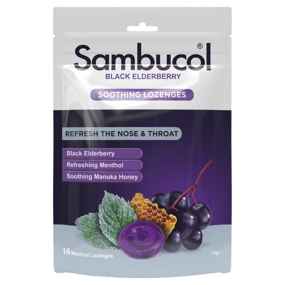 Sambucol Relief Throat Lozenges 16 Pack