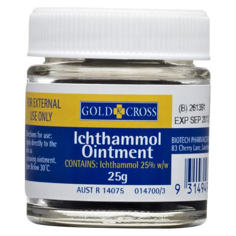 Gold Cross Ichthamole Ointment 25g