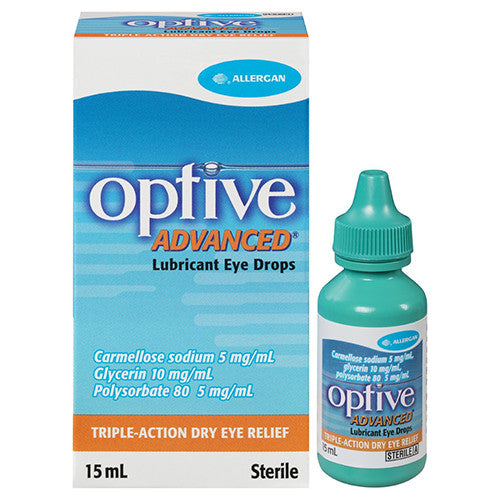 Optive Advanced Lubricant Eye Drops 15ml