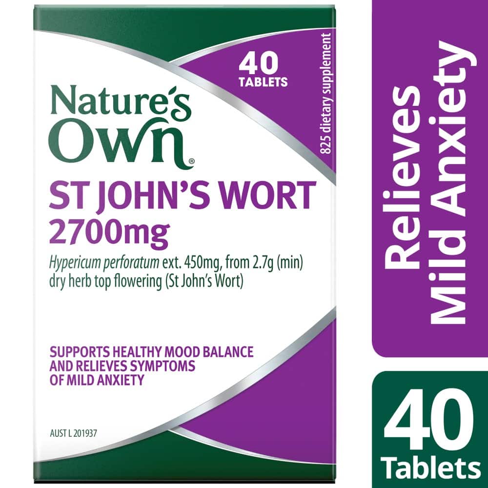Nature's Own St Johns Wort 2700mg 40 Tablets