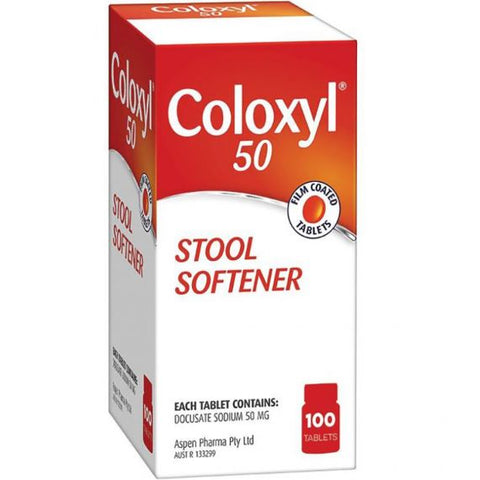 Coloxyl 50mg 100 Tablets