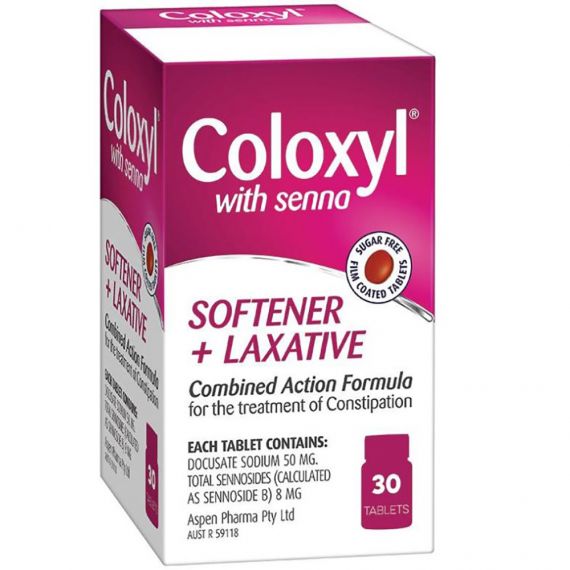 Coloxyl With Senna 30 Tablets