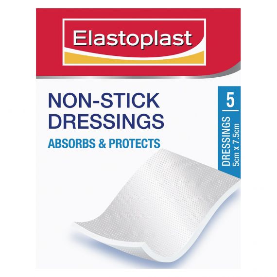 Elastoplast Non Stick Dressing 5cm x 7.5cm 5 Pack