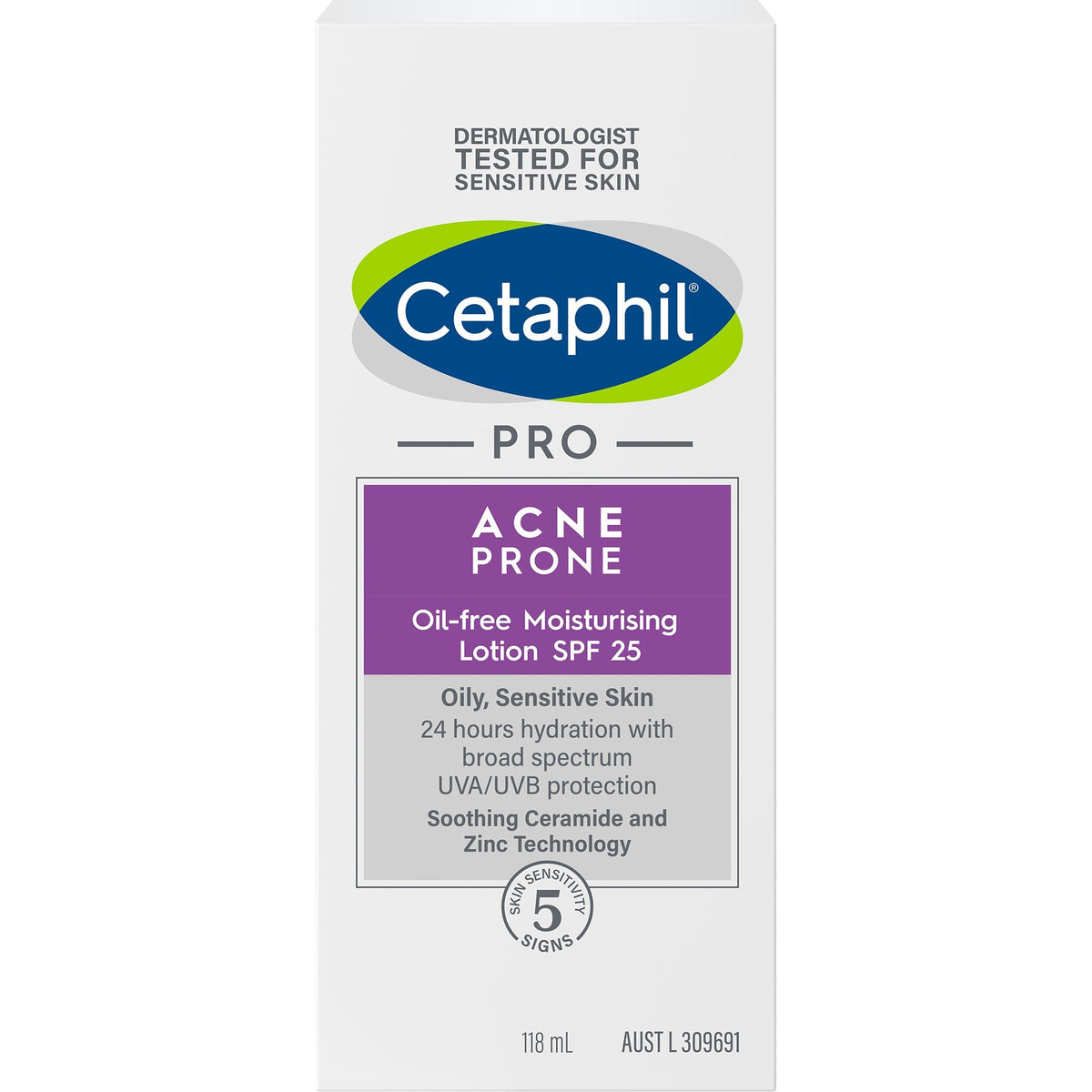 Cetaphil Pro Acne Prone Oil-Free Moisturising Lotion SPF25 118ml