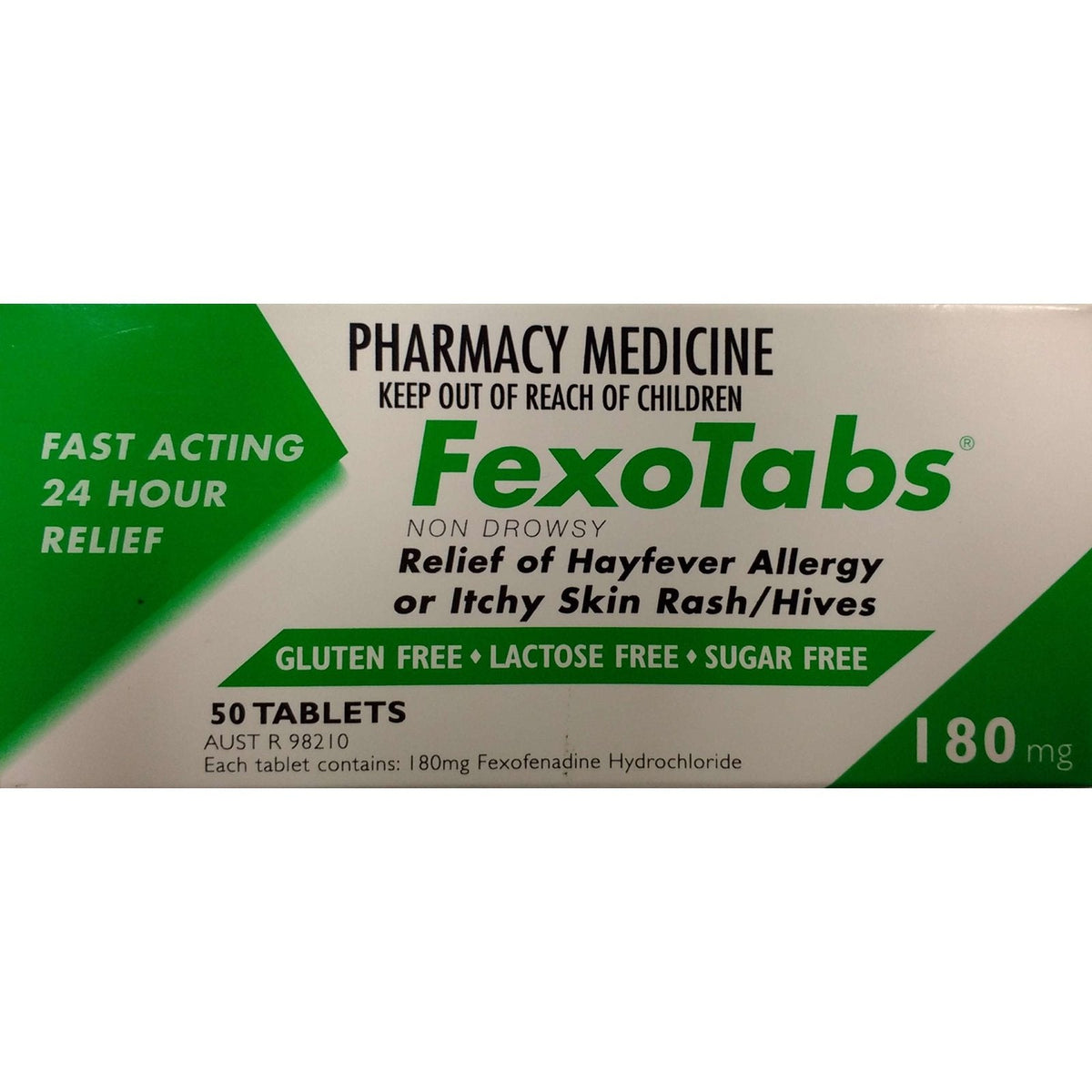 Fexotabs 180mg 50 Tablets