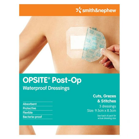 Opsite Post Op 9.5cm x 8.5cm 3 Pack