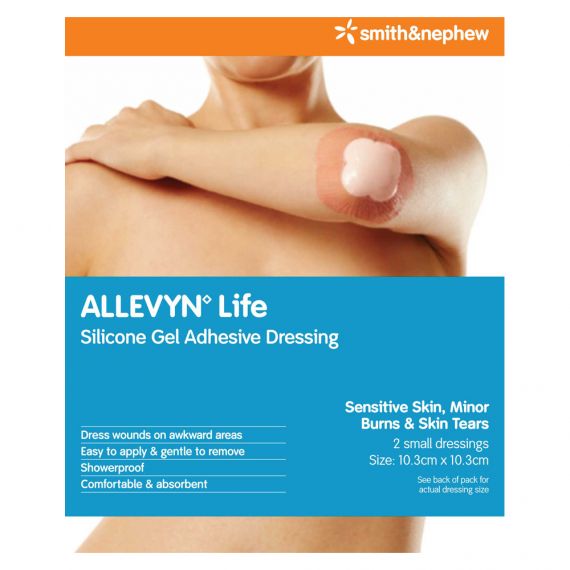 Allevyn Life Small 10.3cm x 10.3cm 2 Pack