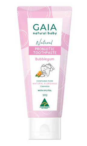 GAIA Natural Baby Probiotic Bubblegum Toothpaste 50g