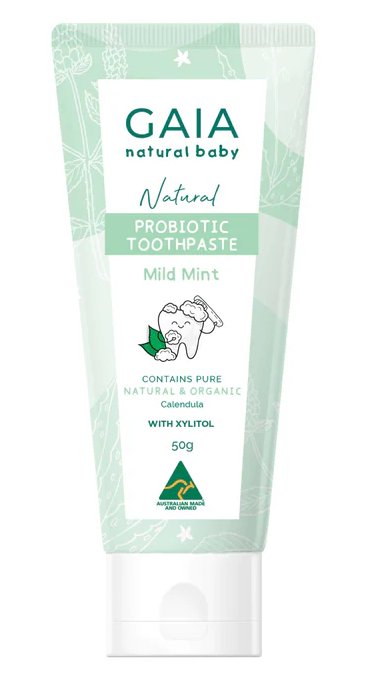 GAIA Natural Baby Probiotic Mild Mint Toothpaste 50g