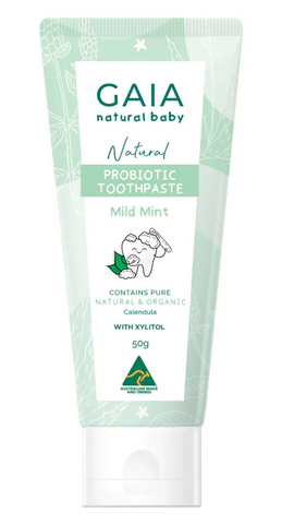 GAIA Natural Baby Probiotic Mild Mint Toothpaste 50g