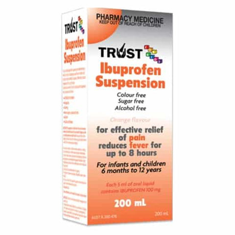 Trust For Kids Ibuprofen Suspension 200ml