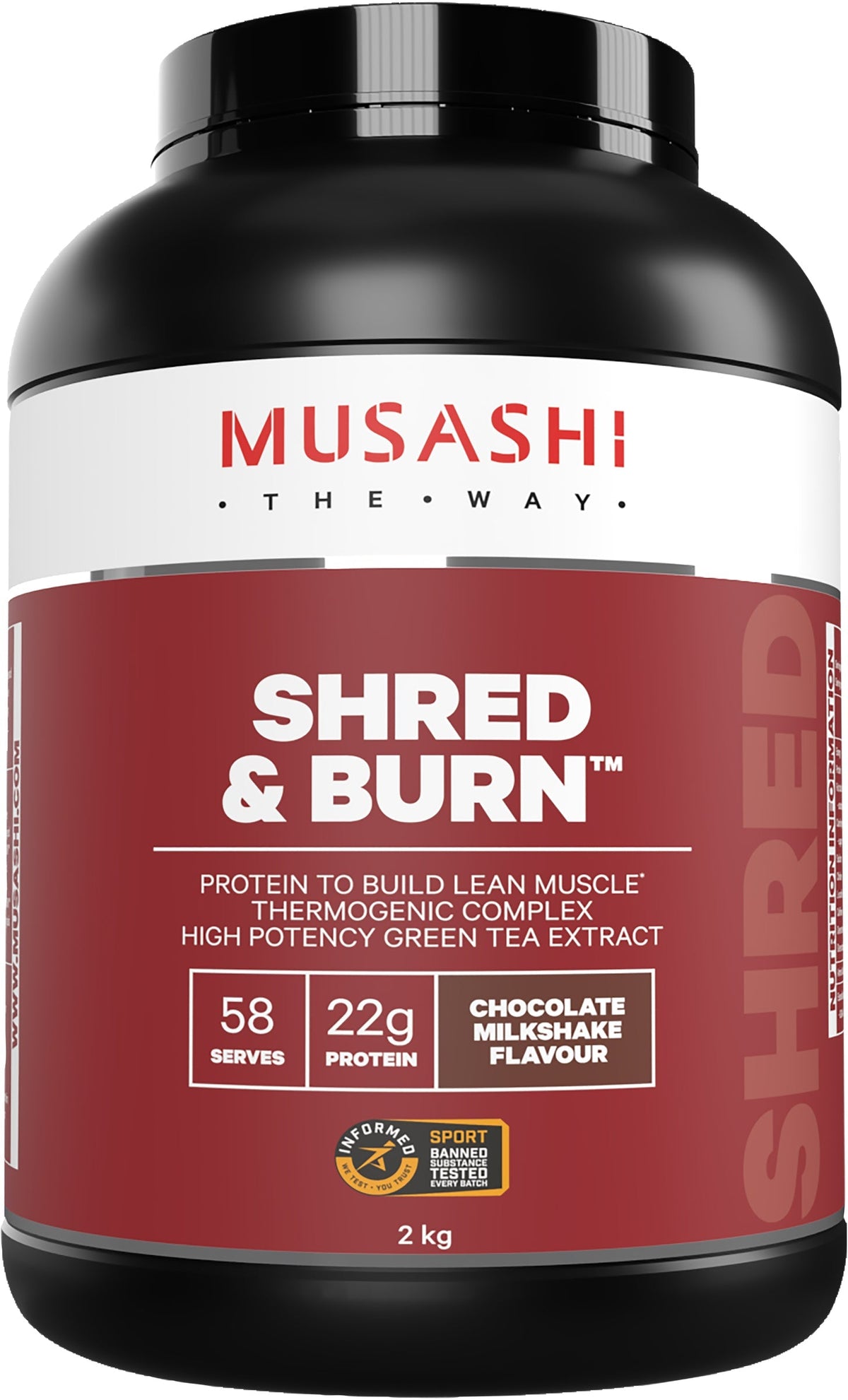 Musashi Shred And Burn Chocolate 2kg