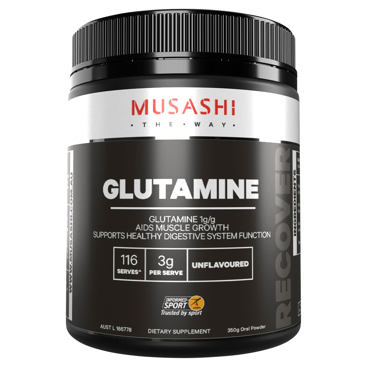 Musashi Glutamine Unflavoured 350g