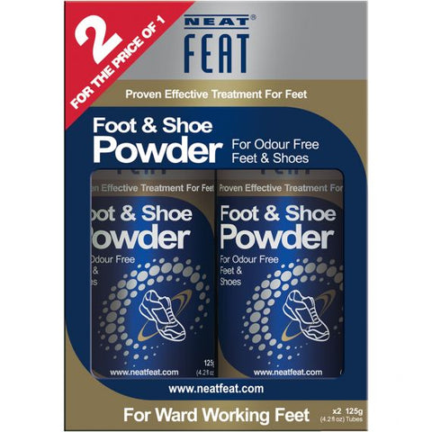 Neat Feat Shoe Powder 125g 2 Pack