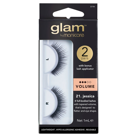 Glam By Manicare 21. Jessica 2 Pack Lashes