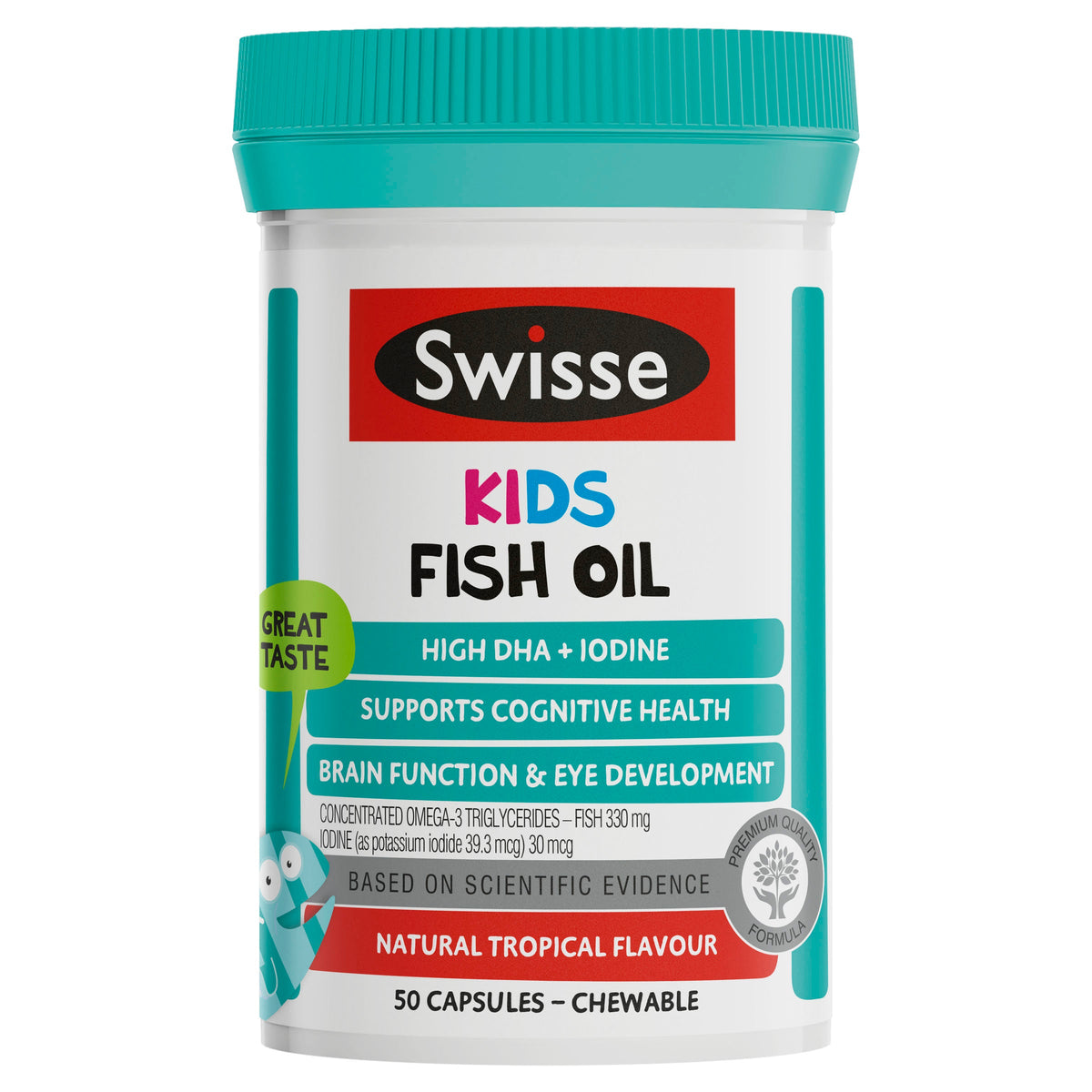 Swisse Kids Fish Oil Capsules 50 Capsules