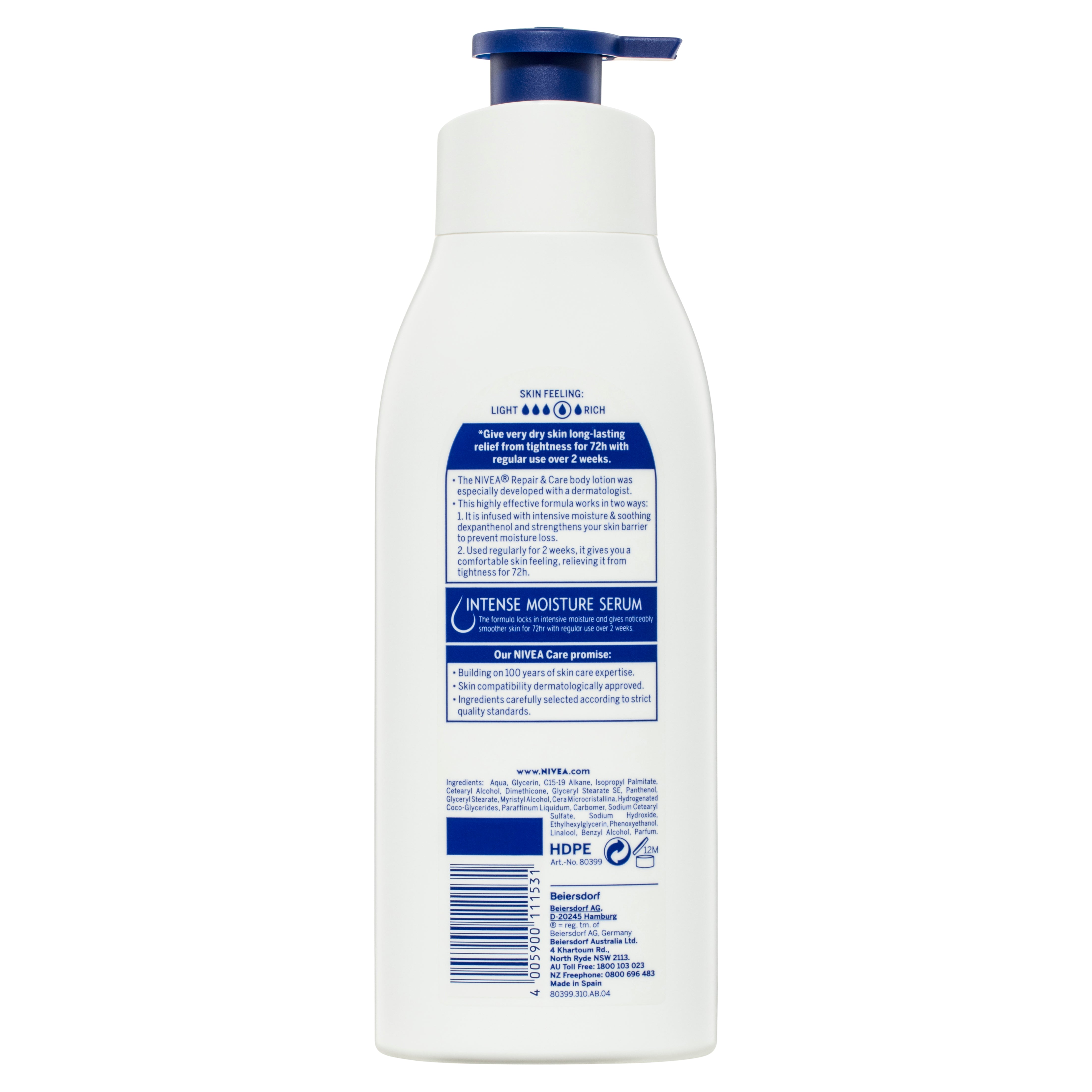 Nivea Body Rep & Care Ltn 400ml