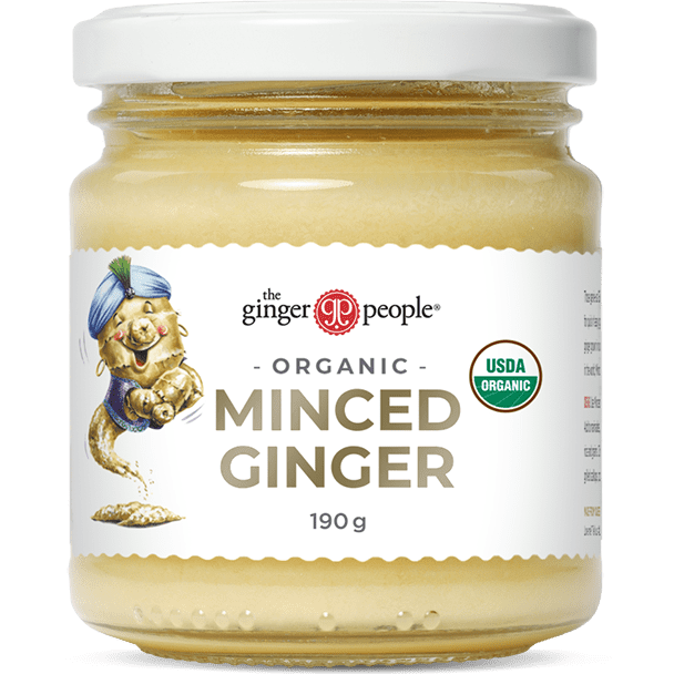 THE GINGER PEOPLE Minced Ginger Organic 190g 12pk