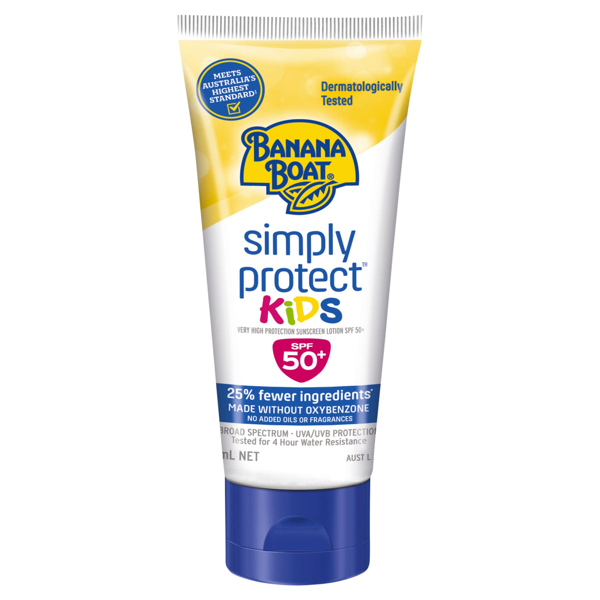 Banana Boat Simply Protect Kids Sunscreen Lotion SPF 50+ 100mL