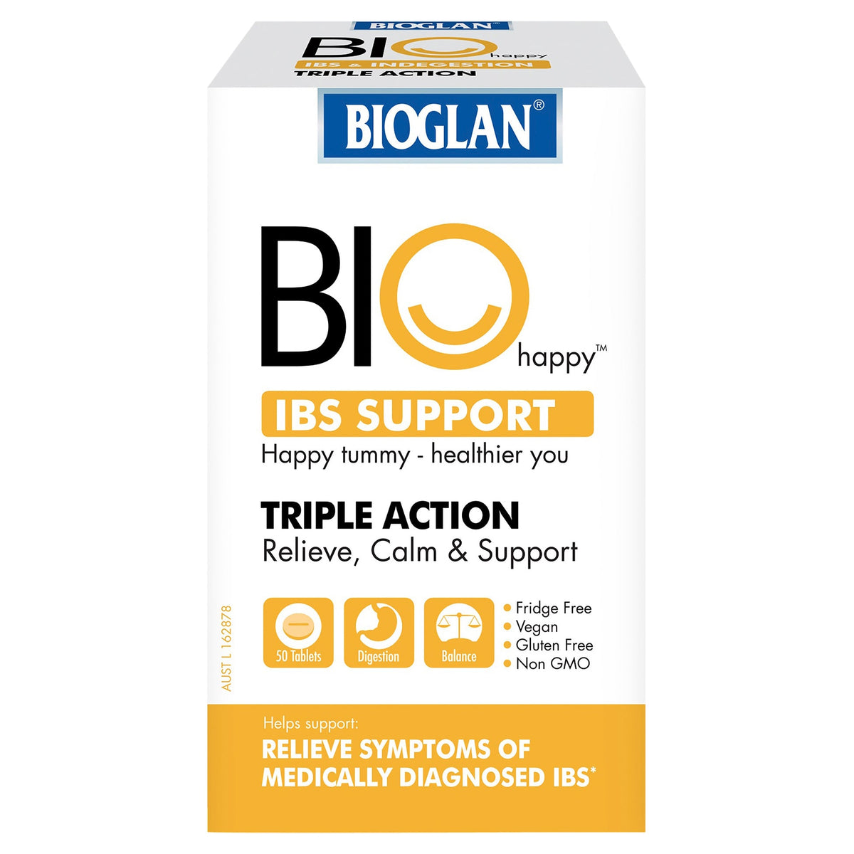 Bioglan Bio Happy Ibs Support 50 Tablets