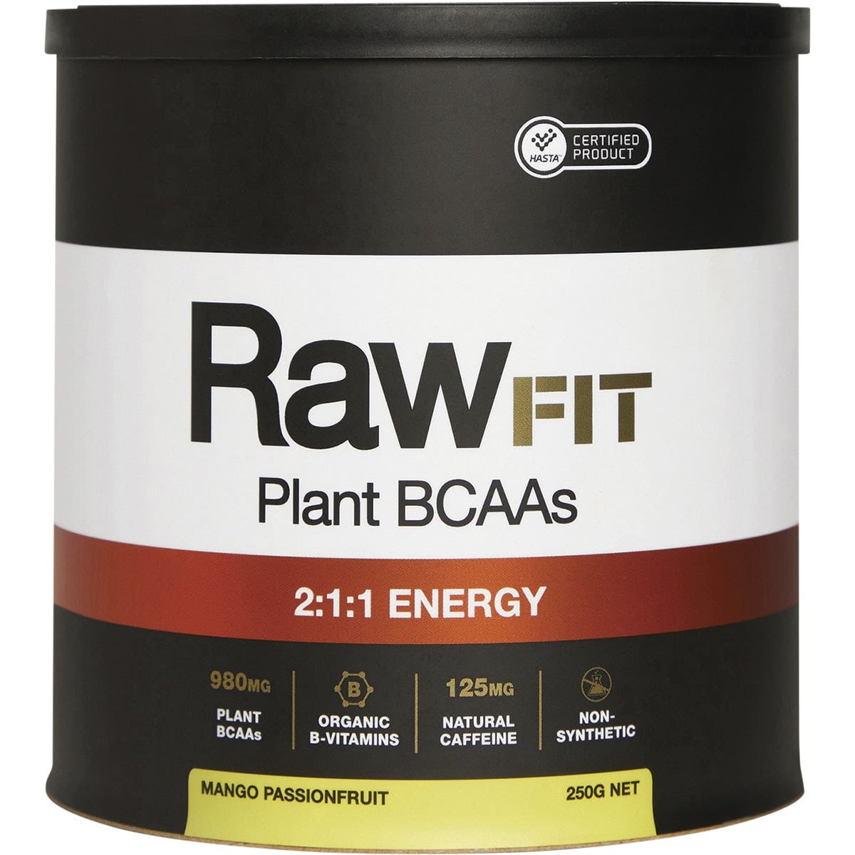 AMAZONIA RawFit Plant BCAAs 2:1:1 Energy Mango Passionfruit 250g