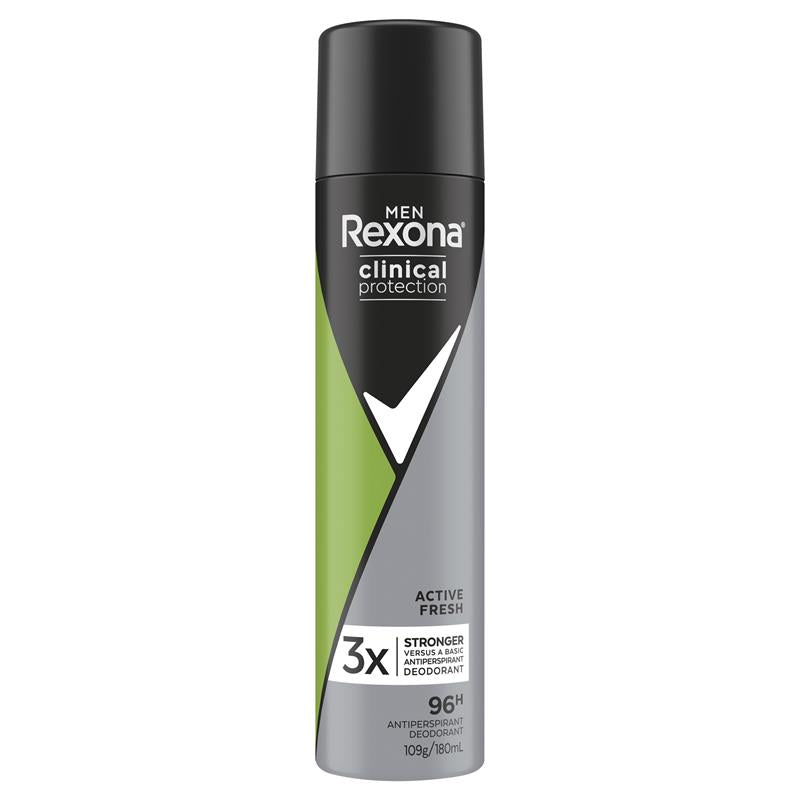 Rexona for Men Clinical Protection Antiperspirant Active Fresh 180ml