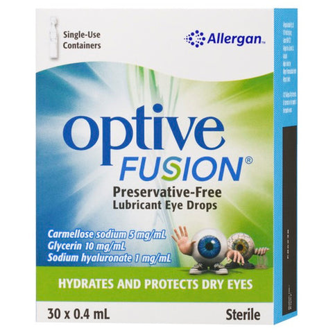 Optive Fusion Lubricant Eye Drops 30 X 0.4ml