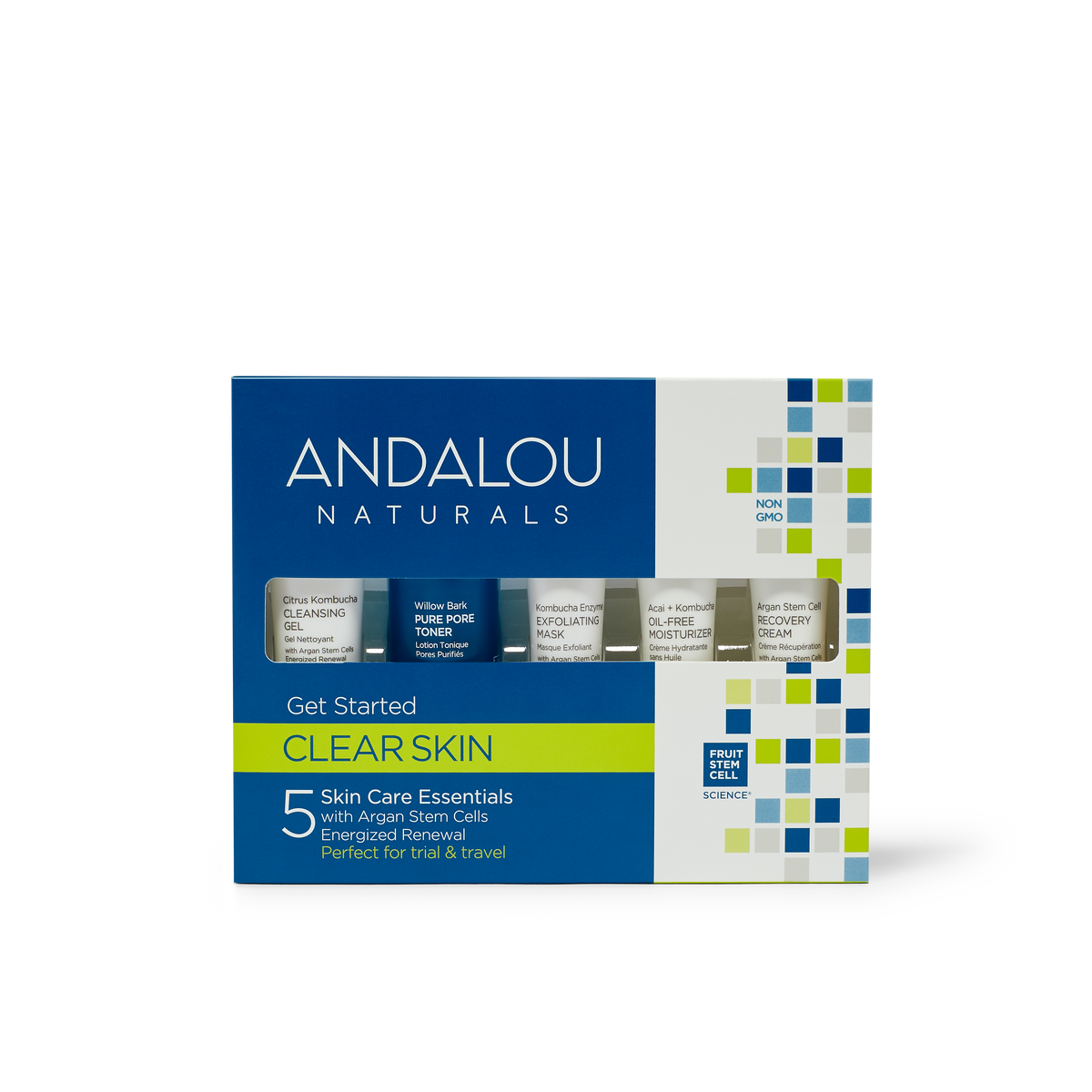 Andalou Clear Skin Get Started Kit 5 Pieces