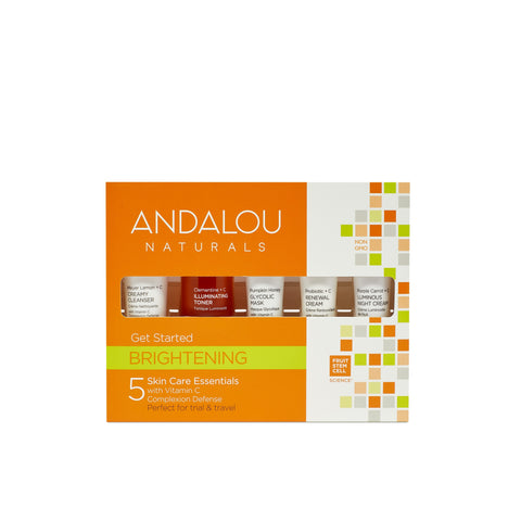 Andalou Brightening Get Started Kit 5 Pieces