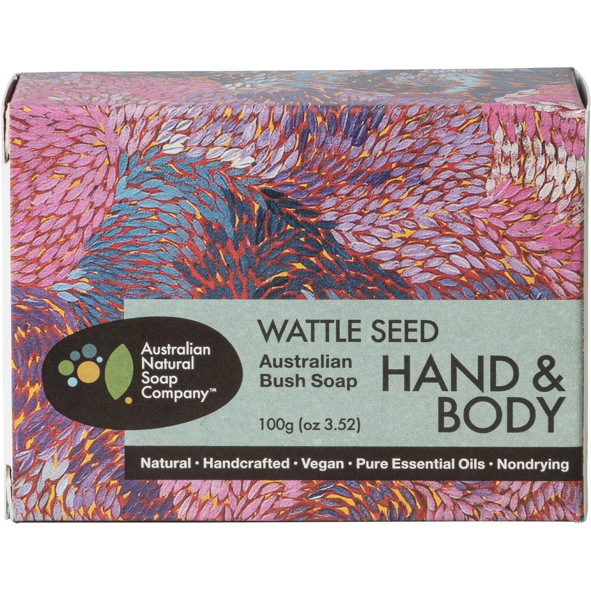 THE AUSTRALIAN NATURAL SOAP CO Australian Bush Soap Wattle Seed 100g