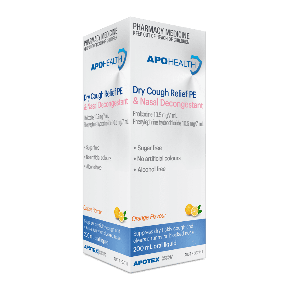 ApoHealth Dry Cough Relief PE & Nasal Congestion 200ml