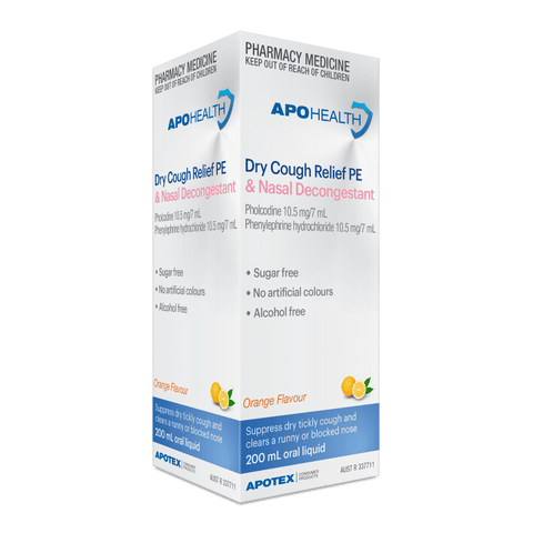 ApoHealth Dry Cough Relief PE & Nasal Congestion 200ml