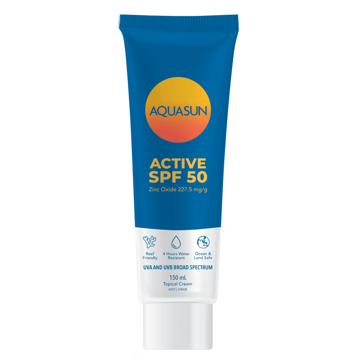 AQUASUN ACTIVE SPF 50 150mL Tube