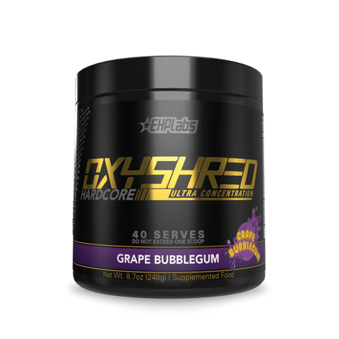 Oxyshred Hardcore Grape Bubblegum 40 Servings