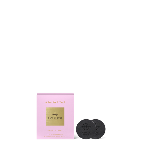 Glasshouse Fragrances 2 Replacement Car Diffuser Scent Disks - A Tahaa Affair