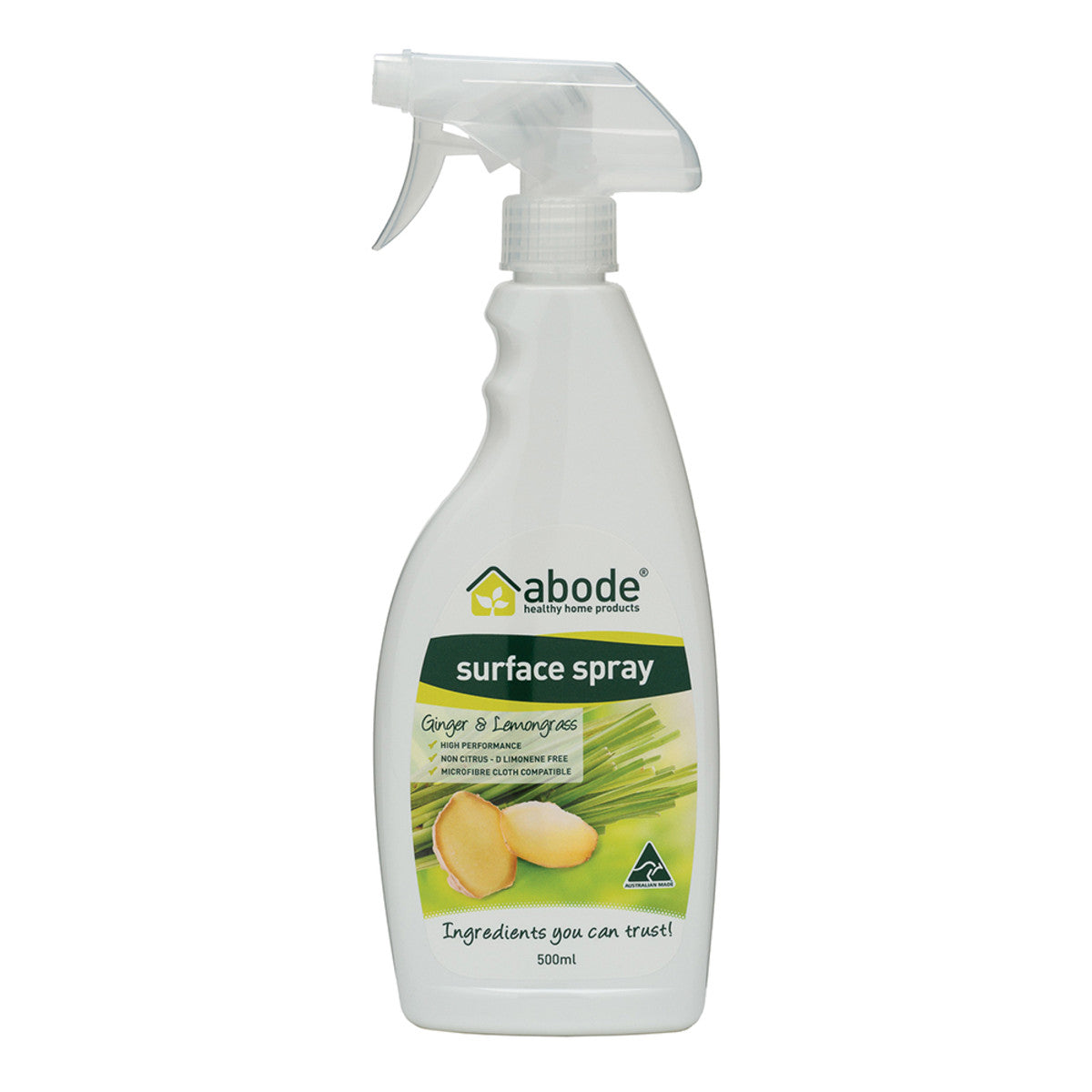 Abode Surface Spray Ginger & Lemongrass Spray 500ml