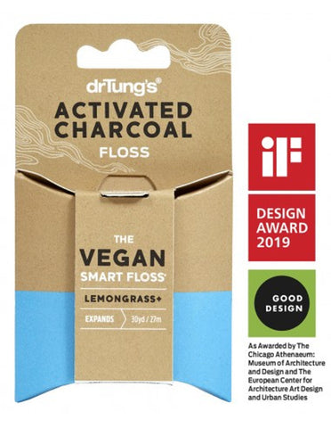 Dr Tung Vegan Activated Charcoal Floss 27m