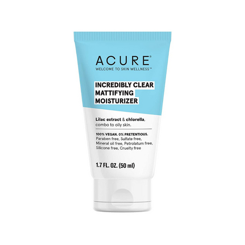 Acure Incredibly Clear Mattifying Moisturiser 50ml