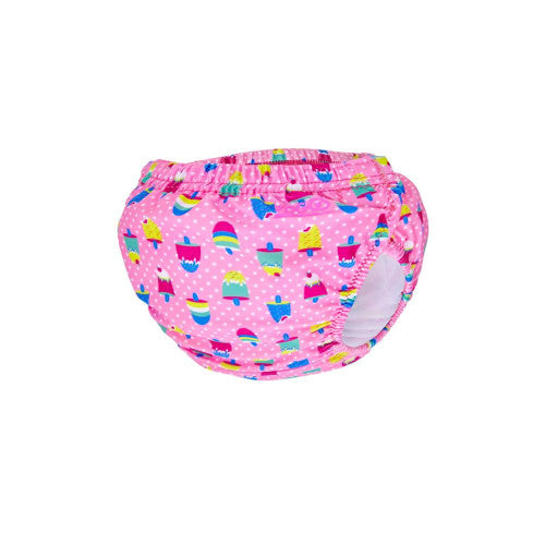 Zoggs Adjustable Swim Nappy (Pink/IceCream) 3 - 24 Months