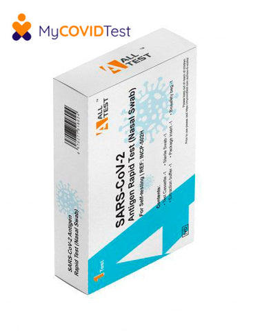Alltest SARS-Covid-2 Rapid Antigen Test Kit Nasal Swab Single Test
