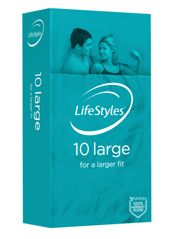 Ansell-LifeStyles Large Condoms 10 Pack