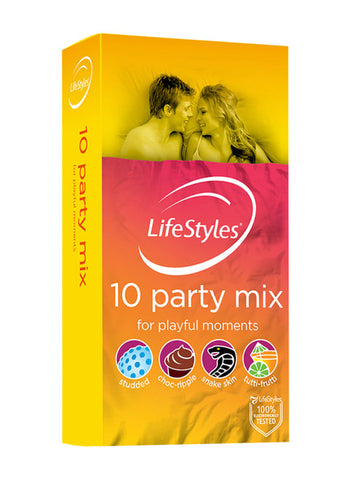 Ansell-LifeStyles Party Mix Condoms 10 Pack